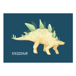 Plakat Prehistoria - dinozaur Stegozaur