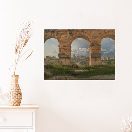 Plakat C. W. Eckersberg Trzy łuki Koloseum Reprodukcja obrazu