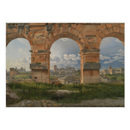 Plakat samoprzylepny C. W. Eckersberg Trzy łuki Koloseum Reprodukcja obrazu