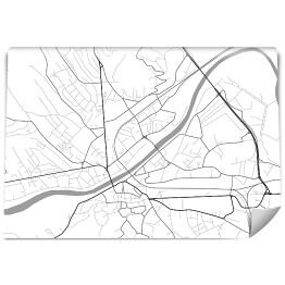 Fototapeta winylowa zmywalna Minimalistyczna mapa Przemyśla