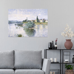 Plakat samoprzylepny Claude Monet Sekwana w Lavacourt Reprodukcja obrazu
