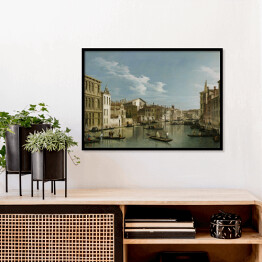 Plakat w ramie Canaletto "The Grand Canal in Venice from Palazzo Flangini to Campo San Marcuola"