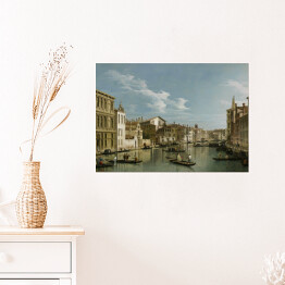 Plakat samoprzylepny Canaletto "The Grand Canal in Venice from Palazzo Flangini to Campo San Marcuola"