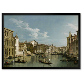 Plakat w ramie Canaletto "The Grand Canal in Venice from Palazzo Flangini to Campo San Marcuola"