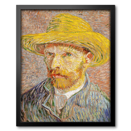 Obraz w ramie Vincent van Gogh Autoportret w słomkowym kapeluszu. Reprodukcja