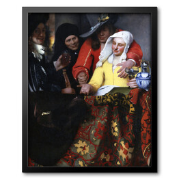 Obraz w ramie Jan Vermeer Stręczycielka Reprodukcja