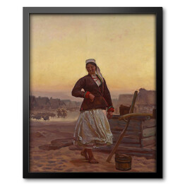 Obraz w ramie Józef Chełmoński Wieczór na Polesiu Reprodukcja obrazu