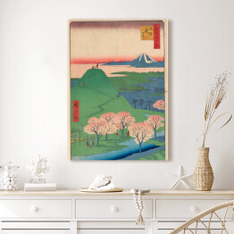 Obraz na płótnie Utugawa Hiroshige New Fuji, Meguro. Reprodukcja