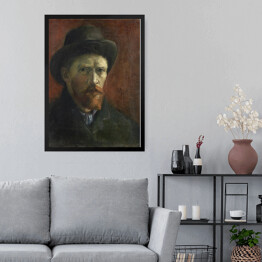 Obraz w ramie Vincent van Gogh Autoportret z ciemnym filcowym kapeluszem. Reprodukcja