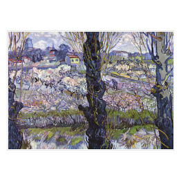 Plakat Vincent van Gogh "Widok na Arles, kwitnące sady" Reprodukcja