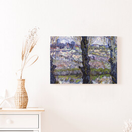 Obraz na płótnie Vincent van Gogh "Widok na Arles, kwitnące sady" Reprodukcja