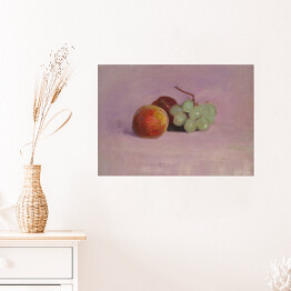 Plakat samoprzylepny Odilon Redon Martwa natura z owocami. Reprodukcja