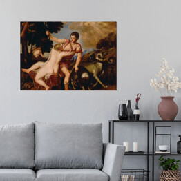 Plakat Tycjan "Venus and Adonis"