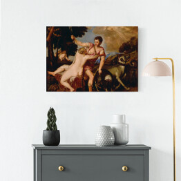 Obraz na płótnie Tycjan "Venus and Adonis"