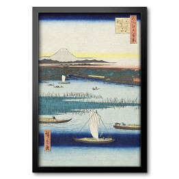 Obraz w ramie Utugawa Hiroshige Dividing Pool at Mitsumata. Reprodukcja obrazu