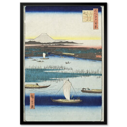 Plakat w ramie Utugawa Hiroshige Dividing Pool at Mitsumata. Reprodukcja obrazu