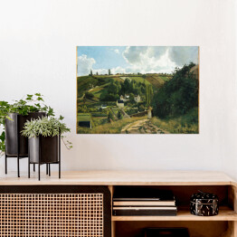 Plakat samoprzylepny Camille Pissarro "Wzgórze Jalais Pontoise" - reprodukcja