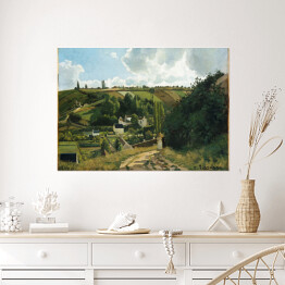 Plakat Camille Pissarro "Wzgórze Jalais Pontoise" - reprodukcja