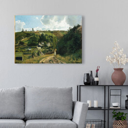 Obraz na płótnie Camille Pissarro "Wzgórze Jalais Pontoise" - reprodukcja