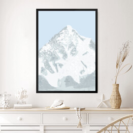Obraz w ramie K2 - szczyty górskie