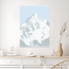Plakat K2 - szczyty górskie