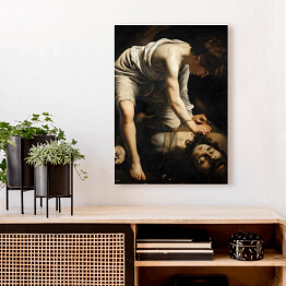 Obraz na płótnie Caravaggio "David and Goliath"
