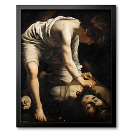 Obraz w ramie Caravaggio "David and Goliath"