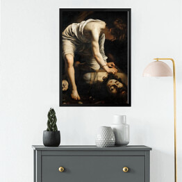 Obraz w ramie Caravaggio "David and Goliath"
