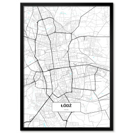 Obraz klasyczny Mapa Łodzi 