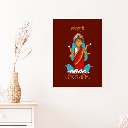 Plakat samoprzylepny Lakshami - mitologia hinduska