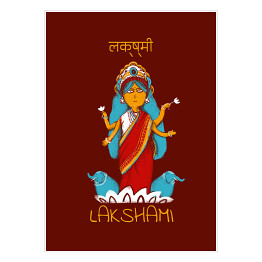 Plakat samoprzylepny Lakshami - mitologia hinduska
