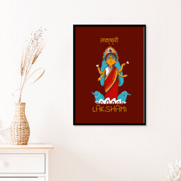 Plakat w ramie Lakshami - mitologia hinduska
