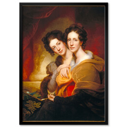 Plakat w ramie Rembrandt Siostry (Eleanor I Rosalba Peale). Reprodukcja
