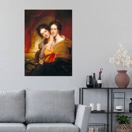 Plakat samoprzylepny Rembrandt Siostry (Eleanor I Rosalba Peale). Reprodukcja