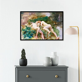 Plakat w ramie John Singer Sargent Tommies Bathing. Reprodukcja obrazu