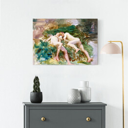 Obraz na płótnie John Singer Sargent Tommies Bathing. Reprodukcja obrazu