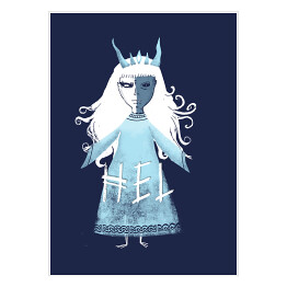 Plakat samoprzylepny Hel - mitologia nordycka