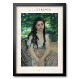 Obraz w ramie Auguste Renoir "Lato" - reprodukcja z napisem. Plakat z passe partout