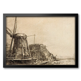 Obraz w ramie Rembrandt "Wiatrak" - reprodukcja