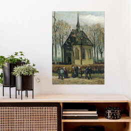 Plakat Vincent van Gogh Kościół Reformowany w Nuenen. Reprodukcja