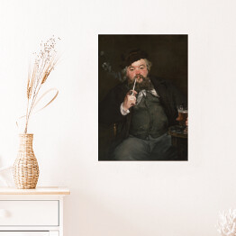 Plakat samoprzylepny Édouard Manet "Bon Bock" - reprodukcja