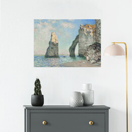 Plakat samoprzylepny Claude Monet Klify w Etretat Reprodukcja obrazu