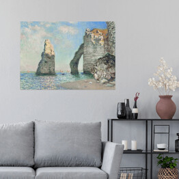 Plakat samoprzylepny Claude Monet Klify w Etretat Reprodukcja obrazu