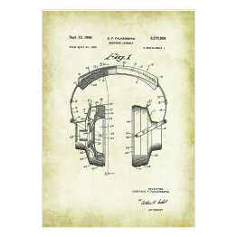 Plakat samoprzylepny G. F. Falkenberg - patenty na rycinach vintage