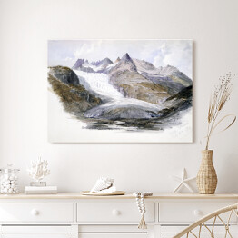 Obraz na płótnie John Singer Sargent Rhône Glacier Akwarela Reprodukcja obrazu