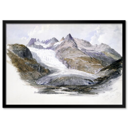 Plakat w ramie John Singer Sargent Rhône Glacier Akwarela Reprodukcja obrazu