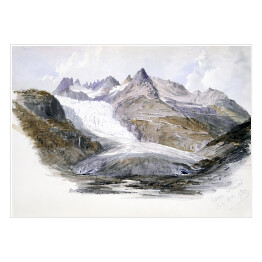 Plakat John Singer Sargent Rhône Glacier Akwarela Reprodukcja obrazu