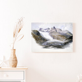 Obraz na płótnie John Singer Sargent Rhône Glacier Akwarela Reprodukcja obrazu