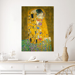 Plakat samoprzylepny Gustav Klimt "Pocałunek" - reprodukcja