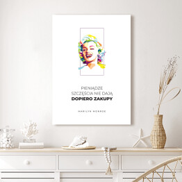Obraz na płótnie Typografia - cytat Marilyn Monroe